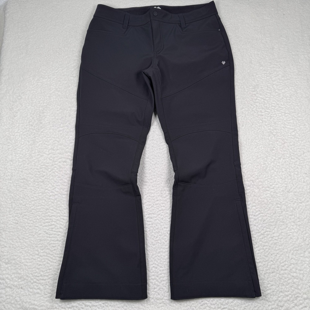 Obermeyer‎ Glyph Tech Softshell Ski Pant Women's 14 Black 36x32 EUC